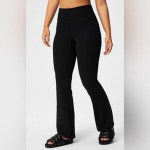 Fabletics Women's Black PureLuxe Ultra High Waisted Flared Pants